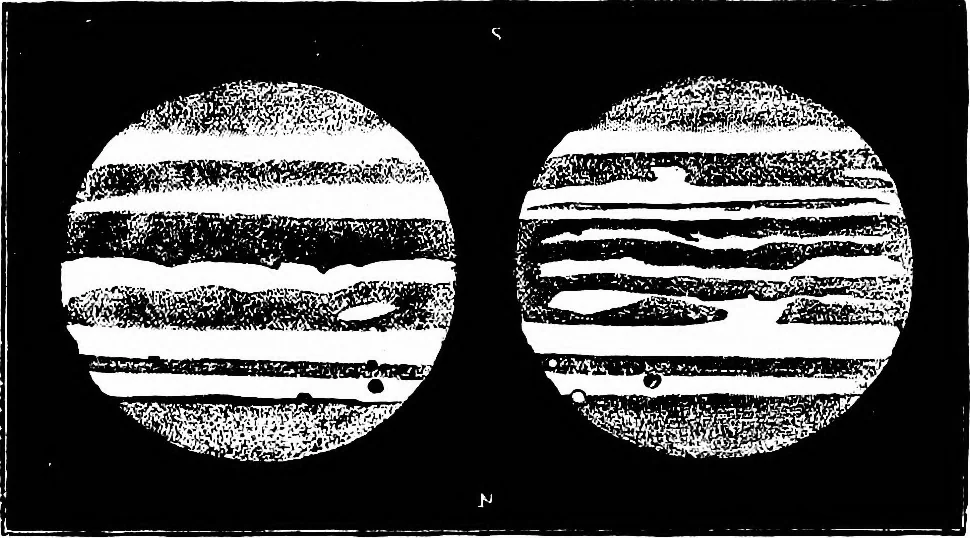 An illustration from The heavens above: a popular handbook of astronomy, 1882, leaf 281