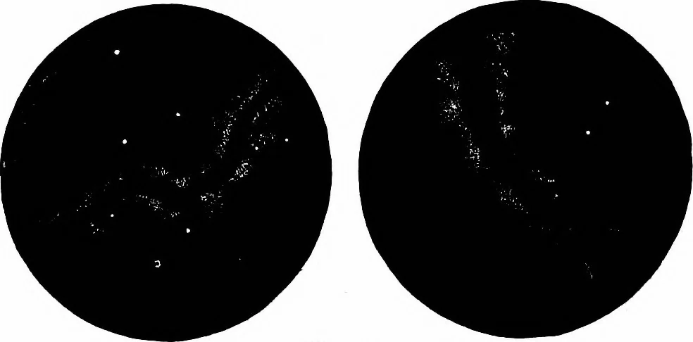 An illustration from The heavens above: a popular handbook of astronomy, 1882, leaf 333