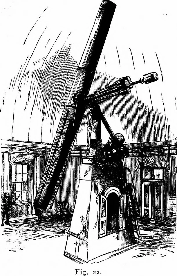 An illustration from The heavens above: a popular handbook of astronomy, 1882, leaf 38