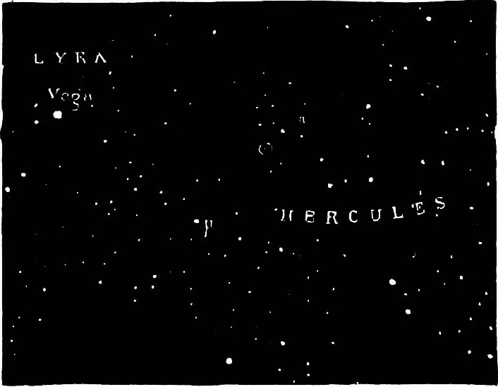 An illustration from The heavens above: a popular handbook of astronomy, 1882, leaf 394