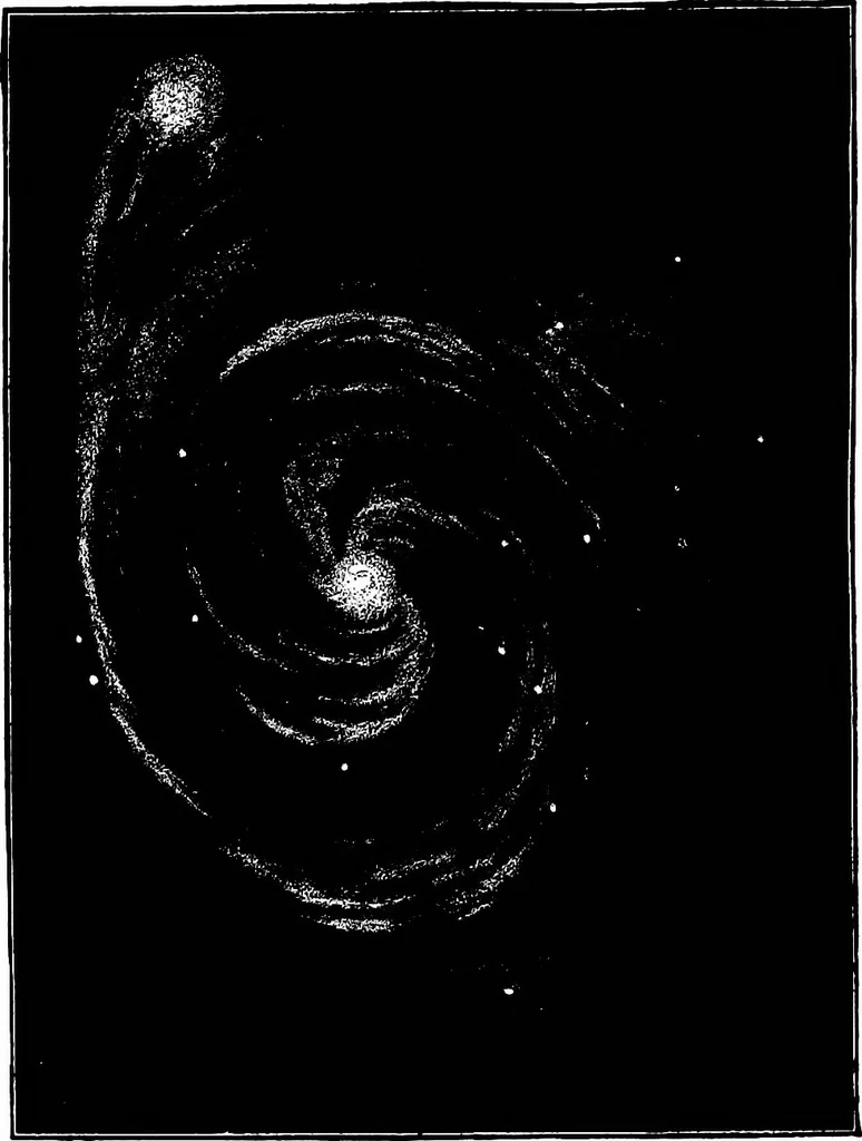 An illustration from The heavens above: a popular handbook of astronomy, 1882, leaf 411