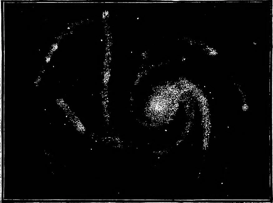 An illustration from The heavens above: a popular handbook of astronomy, 1882, leaf 412