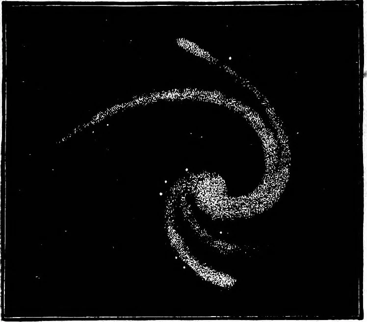 An illustration from The heavens above: a popular handbook of astronomy, 1882, leaf 412