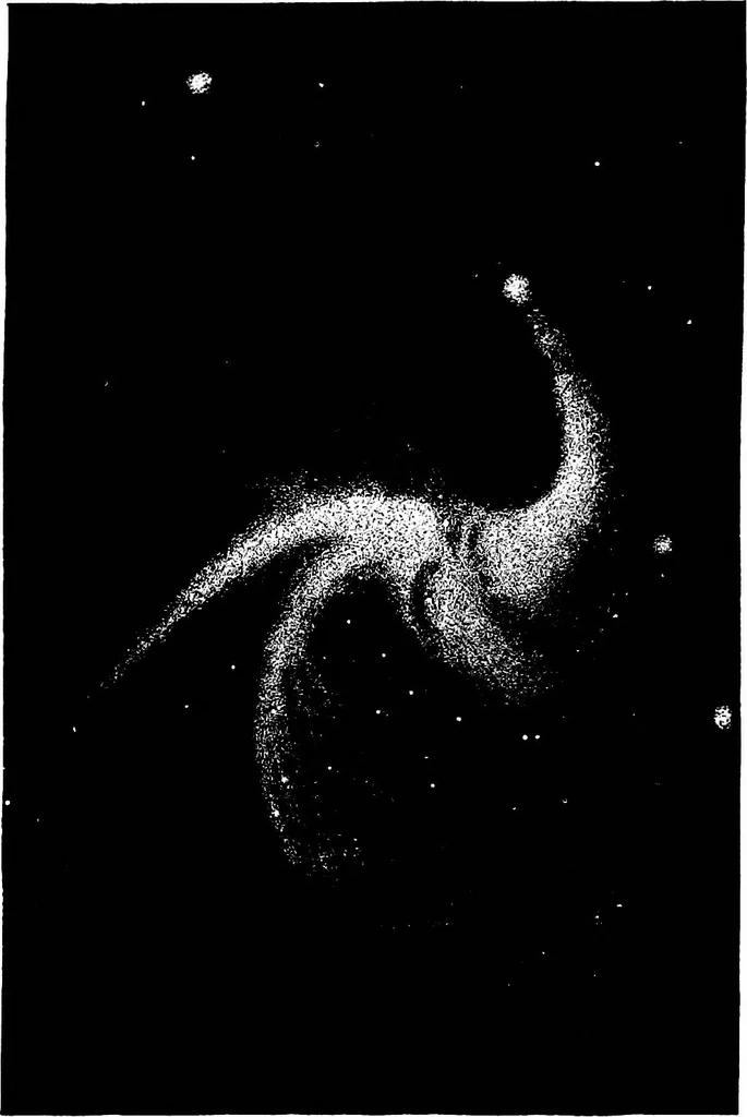 An illustration from The heavens above: a popular handbook of astronomy, 1882, leaf 413