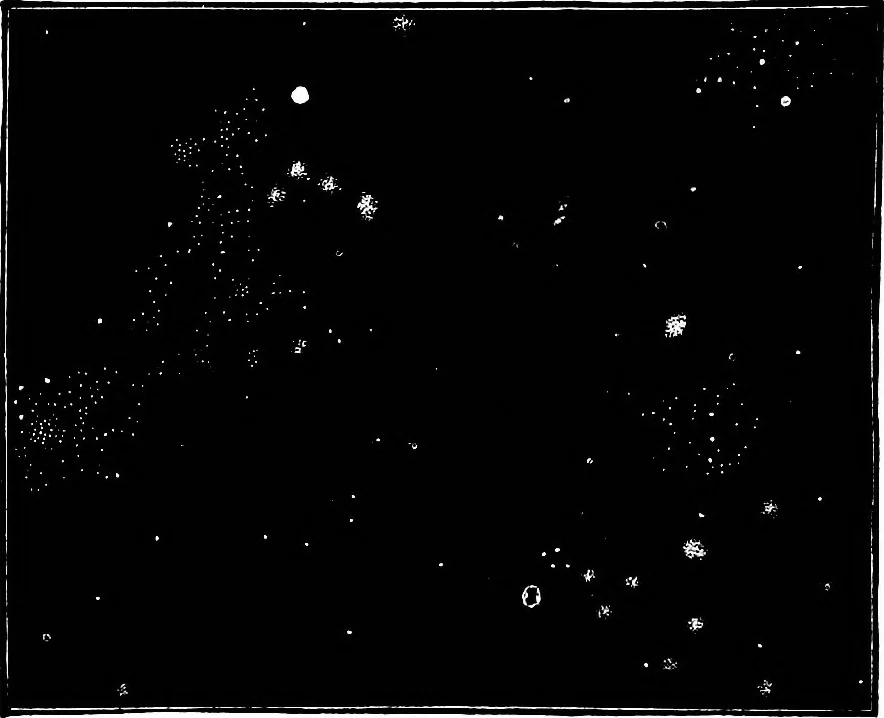 An illustration from The heavens above: a popular handbook of astronomy, 1882, leaf 417