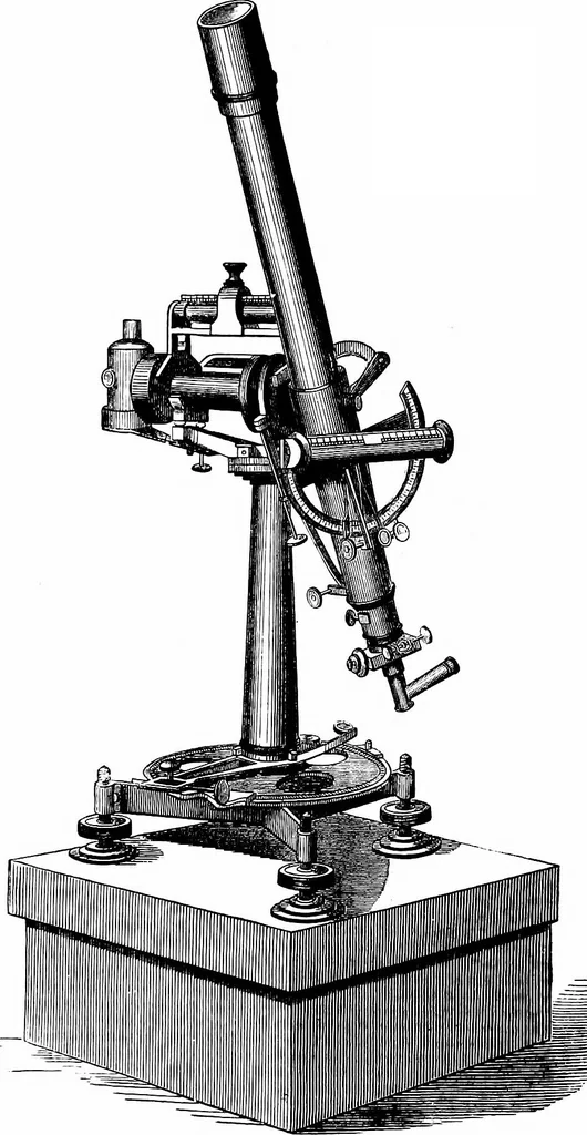 An illustration from Astronomy for students and general readers, 1880, leaf 112