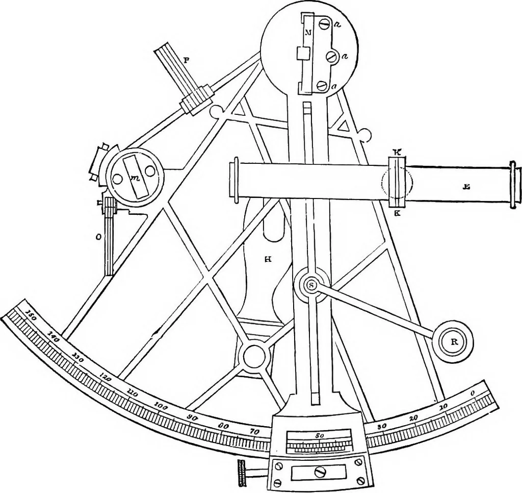 An illustration from Astronomy for students and general readers, 1880, leaf 114