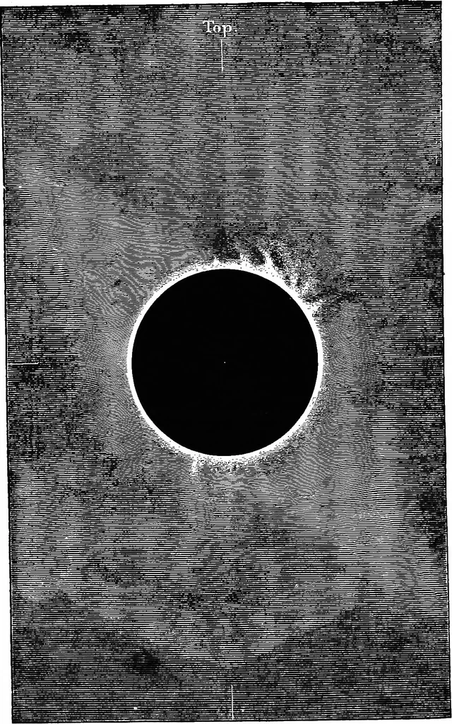 An illustration from Astronomy for students and general readers, 1880, leaf 323