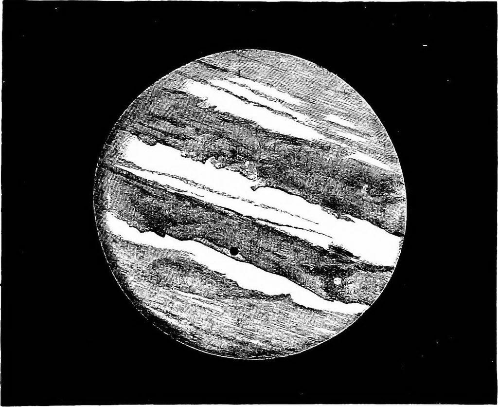An illustration from Astronomy for students and general readers, 1880, leaf 366