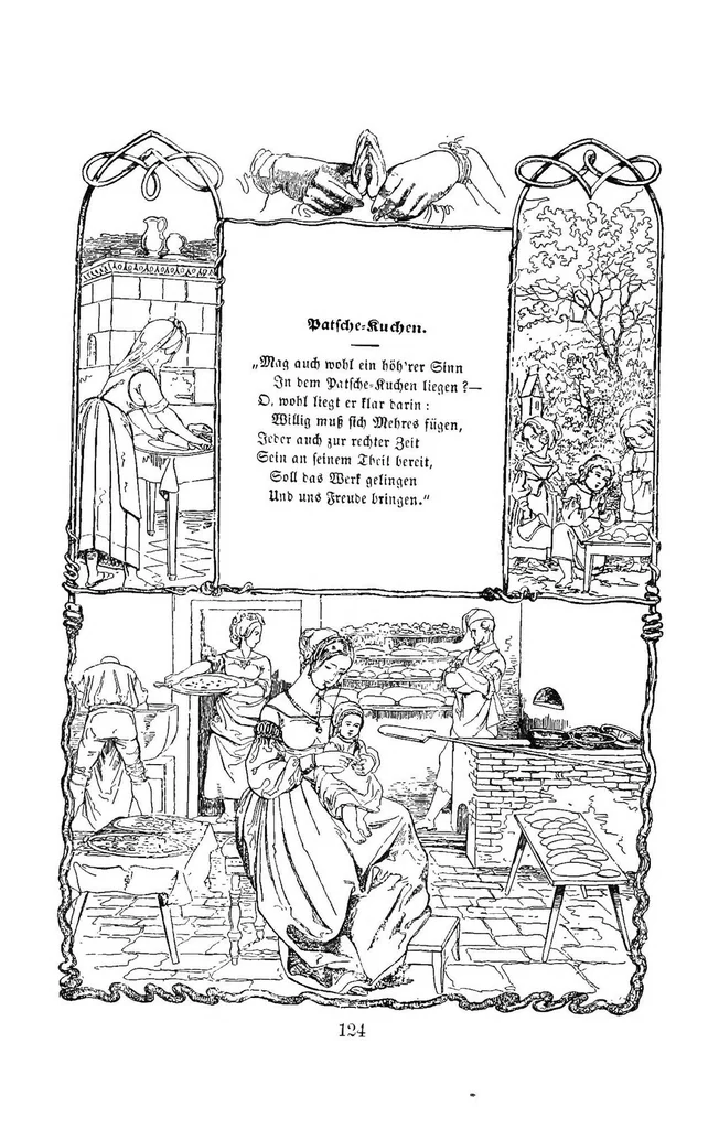 An illustration from The mottoes and commentaries of Friedrich Froebel's Mother play, 1895, leaf 153
