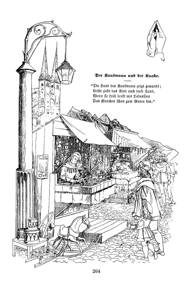 An illustration from The mottoes and commentaries of Friedrich Froebel's Mother play, 1895, leaf 293