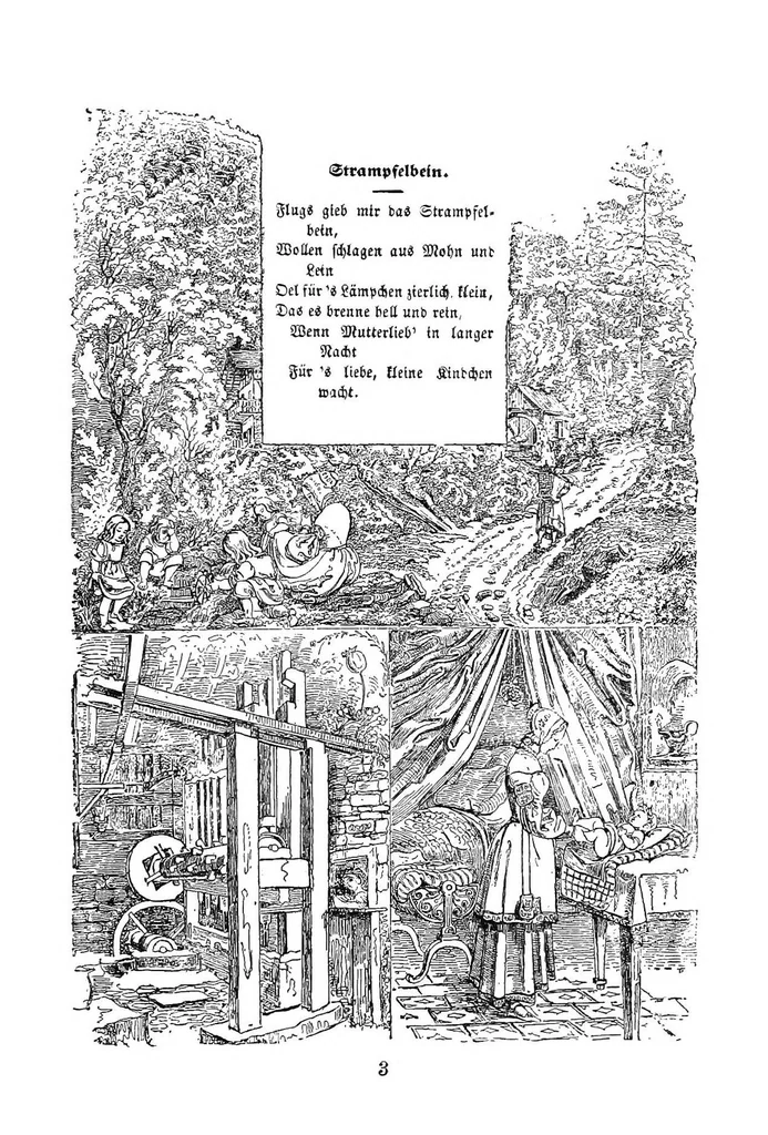 An illustration from The songs and music of Friedrich Froebel's Mother play (Mutter und kose Lieder), 1895, leaf 26