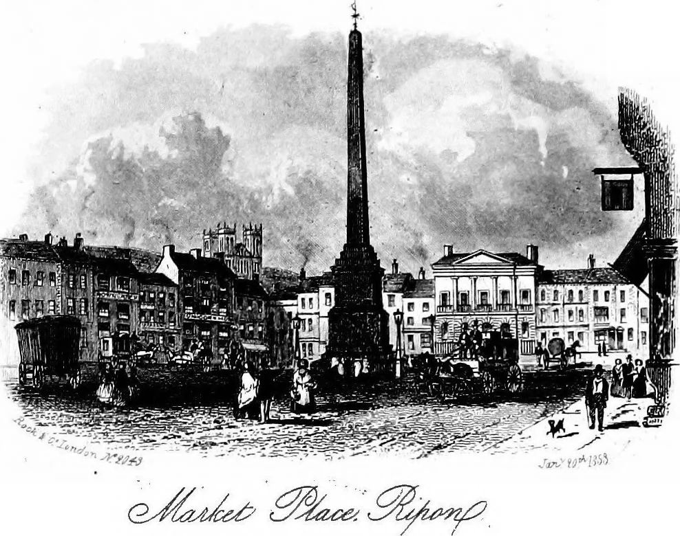 An illustration from Views of Ripon, 1854, leaf 6