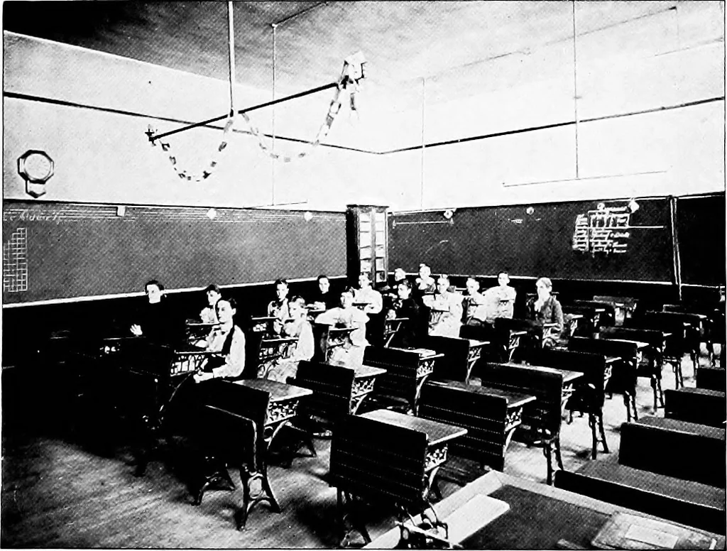 An illustration from The lighting of school-rooms; a manual for school boards, architects, superintendents and teachers, 1904, leaf 82