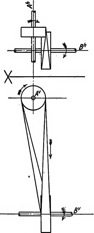 An illustration from Descriptive geometry, 1918, leaf 113