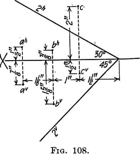 An illustration from Descriptive geometry, 1918, leaf 67