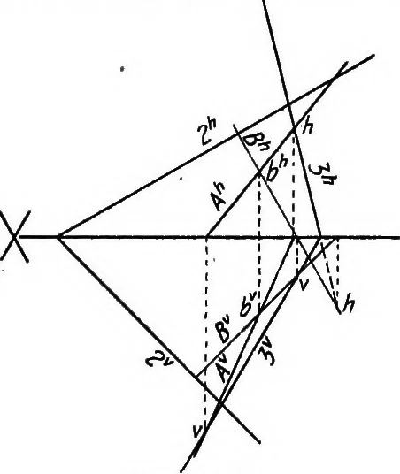 An illustration from Descriptive geometry, 1918, leaf 68