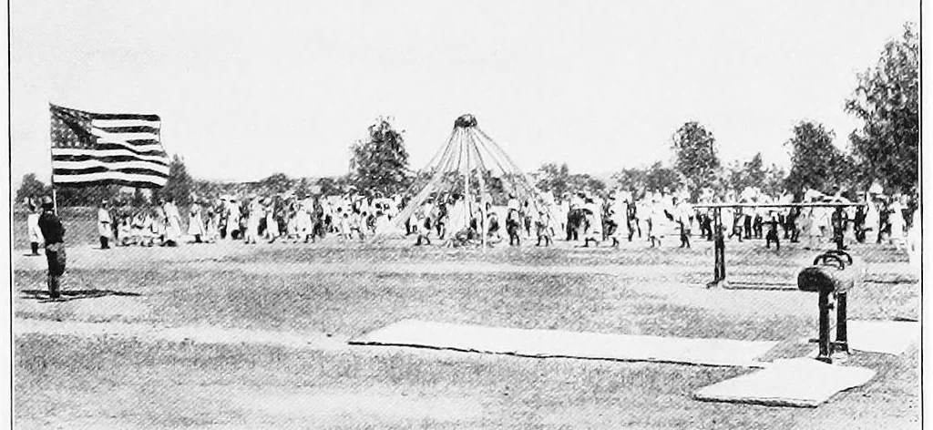 An illustration from Play and recreation for the open country, 1914, leaf 108