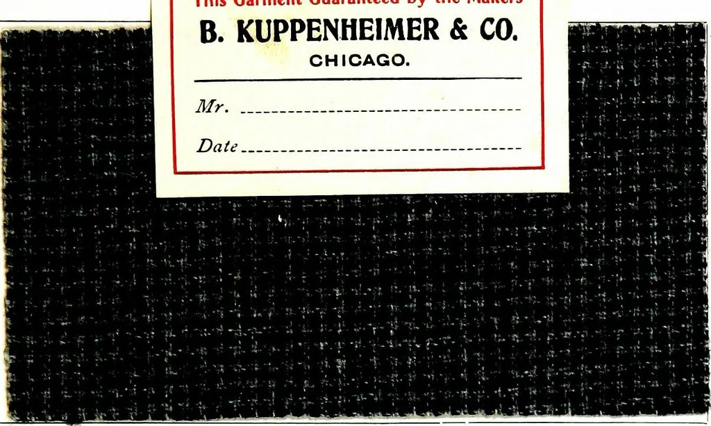 An illustration from The spring book of B. Kuppenheimer & Co. : illustrating a new century of clothing-radically different from the old-and incidentally depicting the more striking chances in men's wear during the past one hundred year, 1900, leaf 23