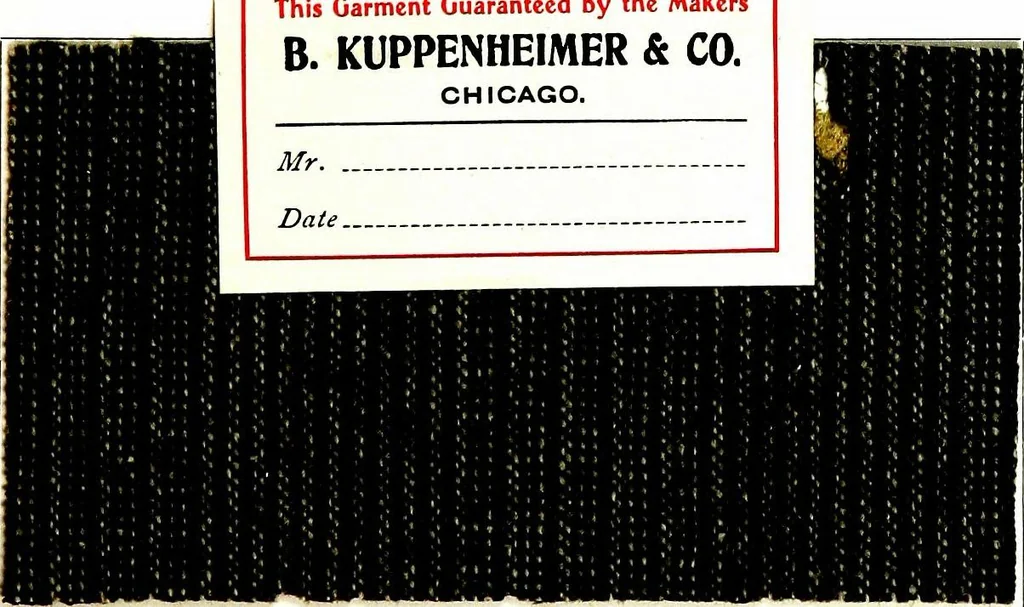An illustration from The spring book of B. Kuppenheimer & Co. : illustrating a new century of clothing-radically different from the old-and incidentally depicting the more striking chances in men's wear during the past one hundred year, 1900, leaf 23