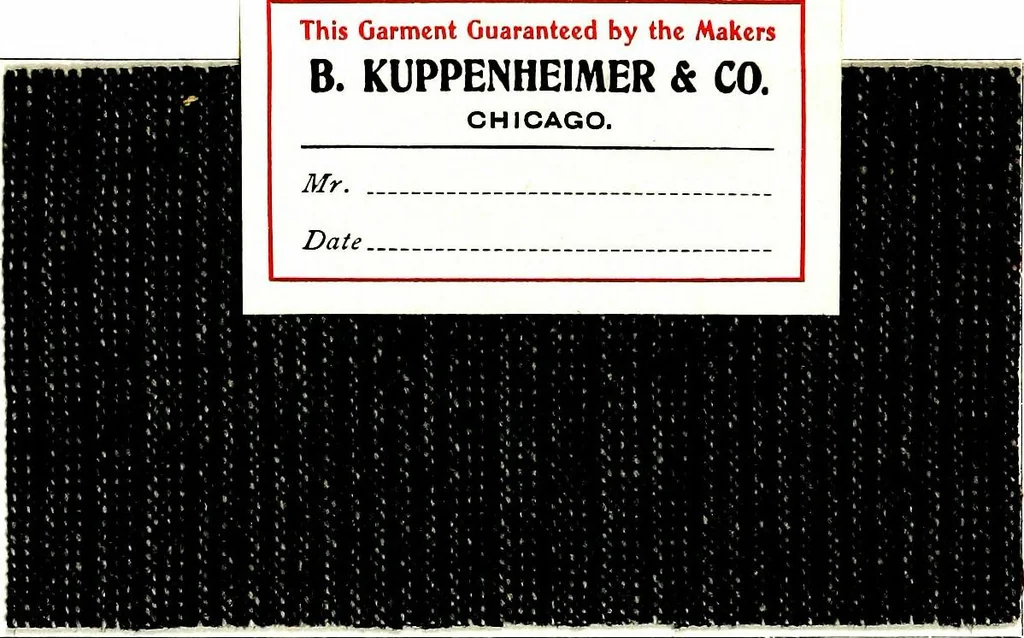 An illustration from The spring book of B. Kuppenheimer & Co. : illustrating a new century of clothing-radically different from the old-and incidentally depicting the more striking chances in men's wear during the past one hundred year, 1900, leaf 23
