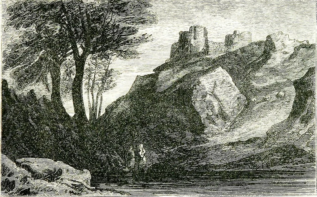 An illustration from The art of sketching from nature, 1871, leaf 12
