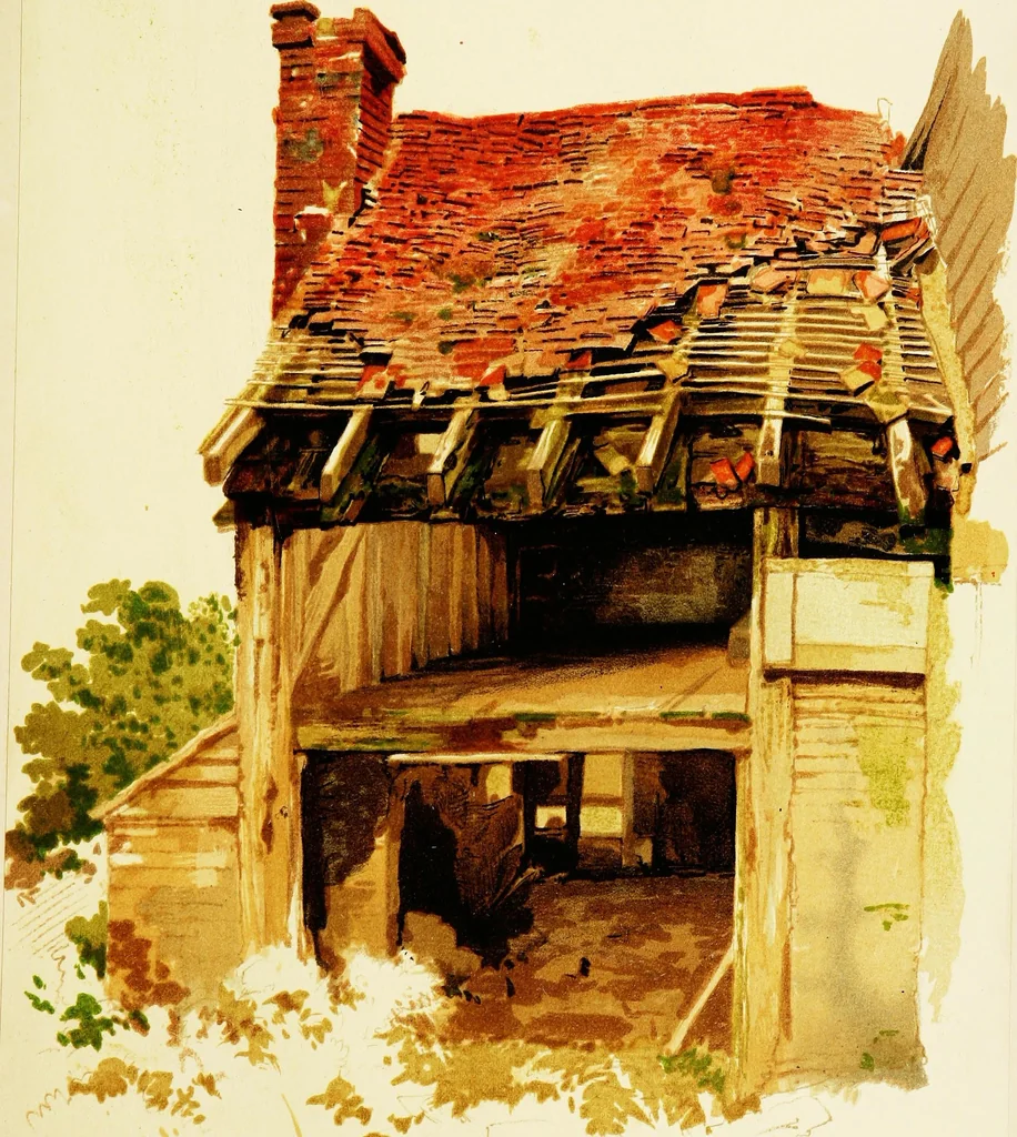 An illustration from The art of sketching from nature, 1871, leaf 122
