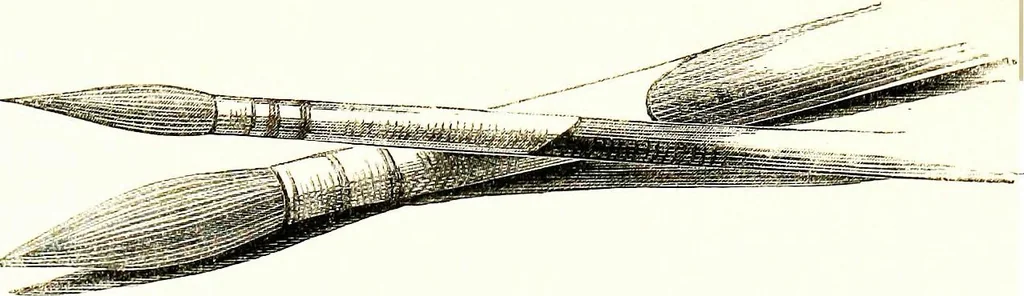 An illustration from The art of sketching from nature, 1871, leaf 27