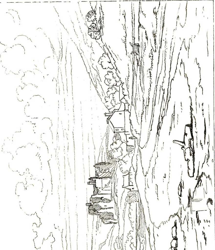 An illustration from The art of sketching from nature, 1871, leaf 31