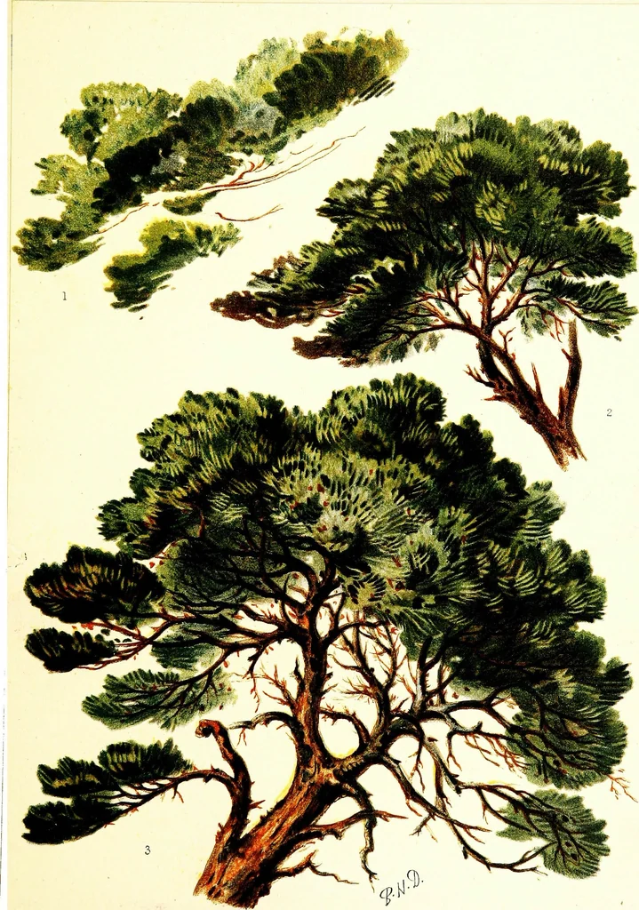 An illustration from The art of sketching from nature, 1871, leaf 60