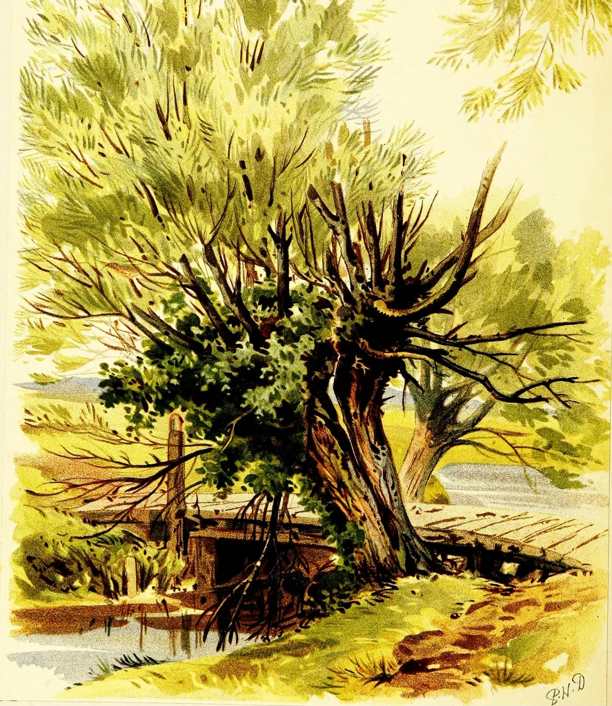 An illustration from The art of sketching from nature, 1871, leaf 69