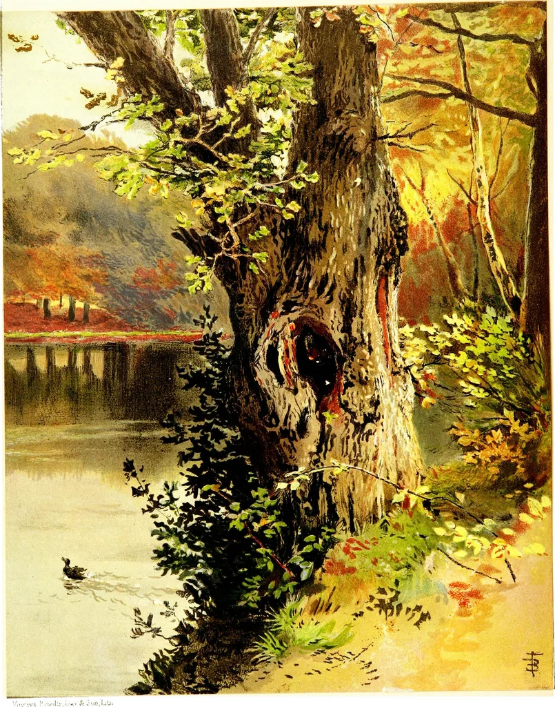 An illustration from The art of sketching from nature, 1871, leaf 9