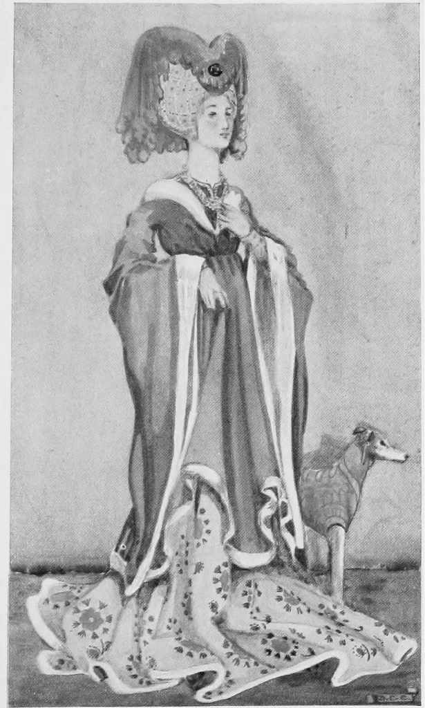 An illustration from English costume, 1906, leaf 174