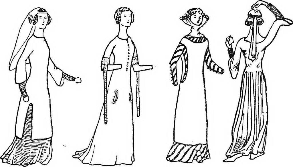 An illustration from English costume, 1906, leaf 77