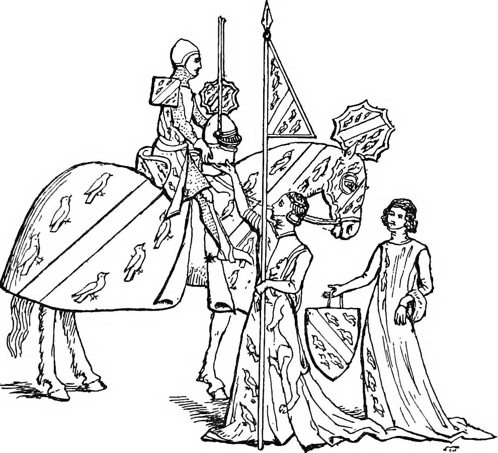 An illustration from The heritage of dress; being notes on the history and evolution of clothes, 1908, leaf 124