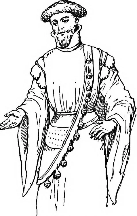 An illustration from The heritage of dress; being notes on the history and evolution of clothes, 1908, leaf 147