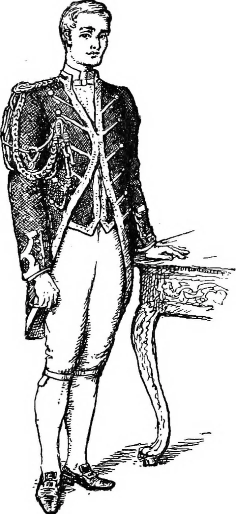 An illustration from The heritage of dress; being notes on the history and evolution of clothes, 1908, leaf 188