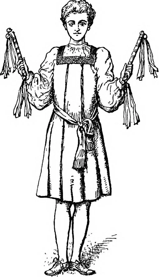 An illustration from The heritage of dress; being notes on the history and evolution of clothes, 1908, leaf 222