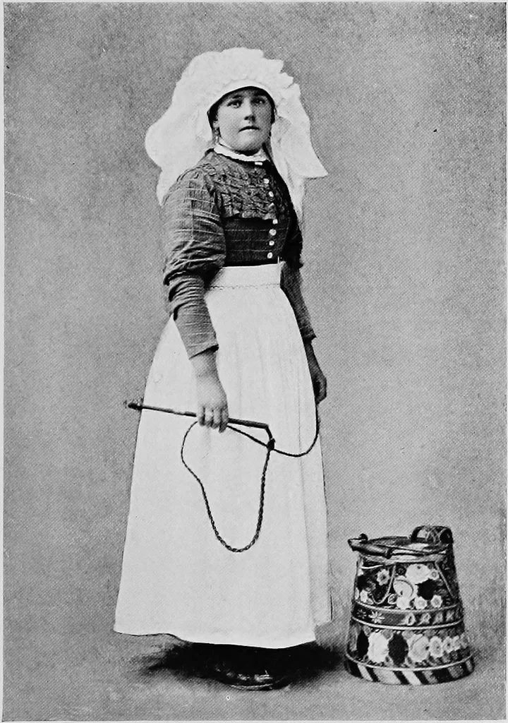 An illustration from The heritage of dress; being notes on the history and evolution of clothes, 1908, leaf 226