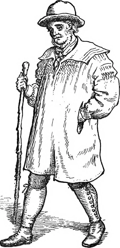 An illustration from The heritage of dress; being notes on the history and evolution of clothes, 1908, leaf 56