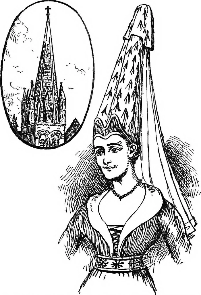 An illustration from The heritage of dress; being notes on the history and evolution of clothes, 1908, leaf 90