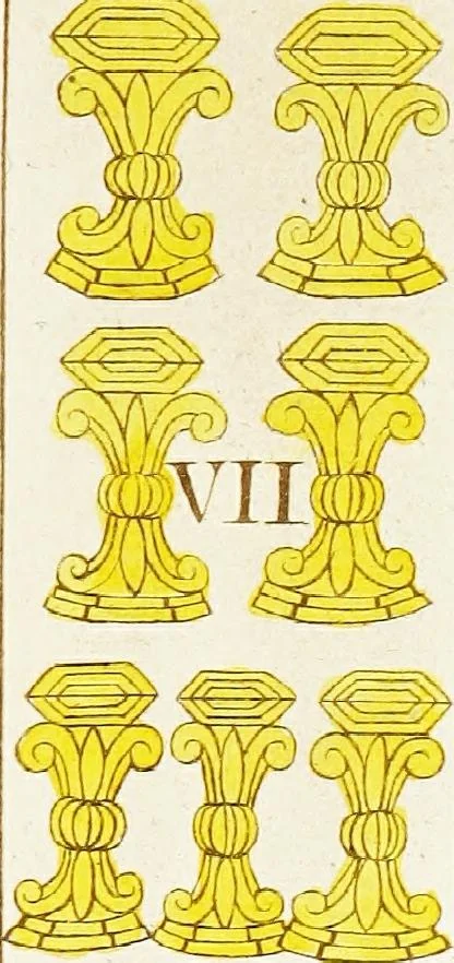 An illustration from A descriptive catalogue of playing and other cards in the British museum, accompanied by a concise general history of the subject and remarks on cards of divination and of a politico-historical character, 1876, leaf 488