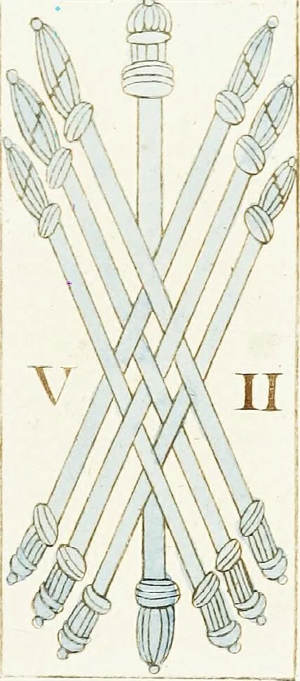 An illustration from A descriptive catalogue of playing and other cards in the British museum, accompanied by a concise general history of the subject and remarks on cards of divination and of a politico-historical character, 1876, leaf 488