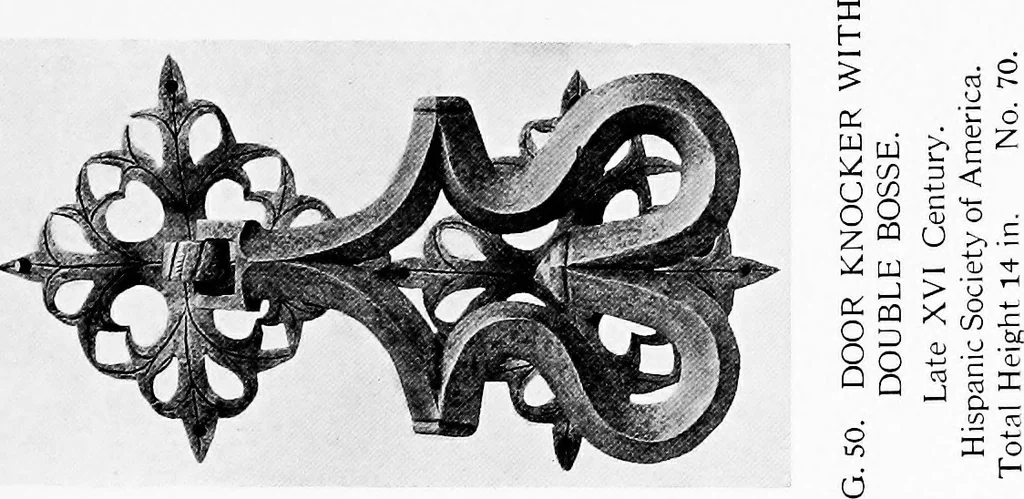 An illustration from Spanish ironwork, 1915, leaf 130