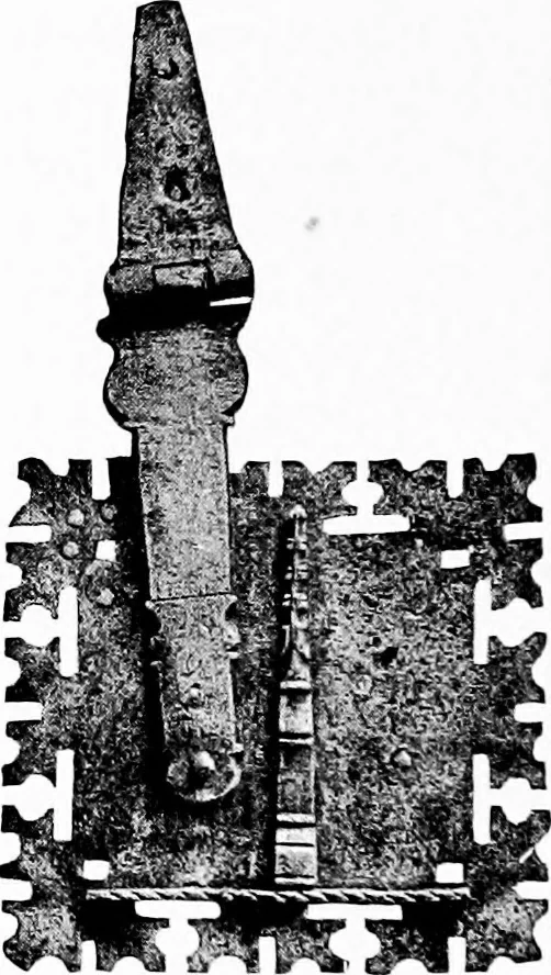 An illustration from Spanish ironwork, 1915, leaf 155
