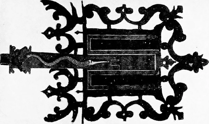 An illustration from Spanish ironwork, 1915, leaf 284