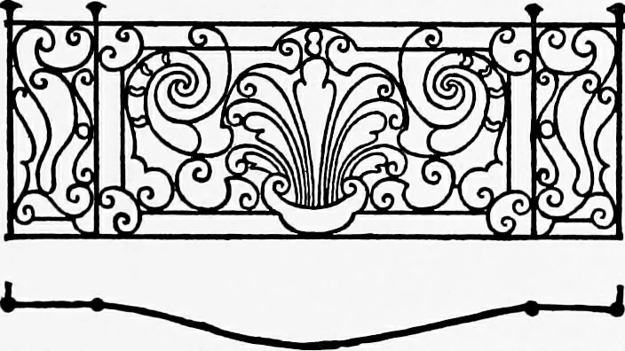 An illustration from Spanish ironwork, 1915, leaf 296