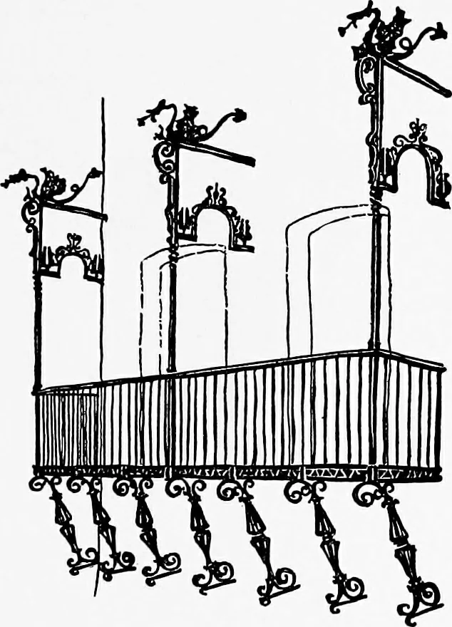 An illustration from Spanish ironwork, 1915, leaf 300