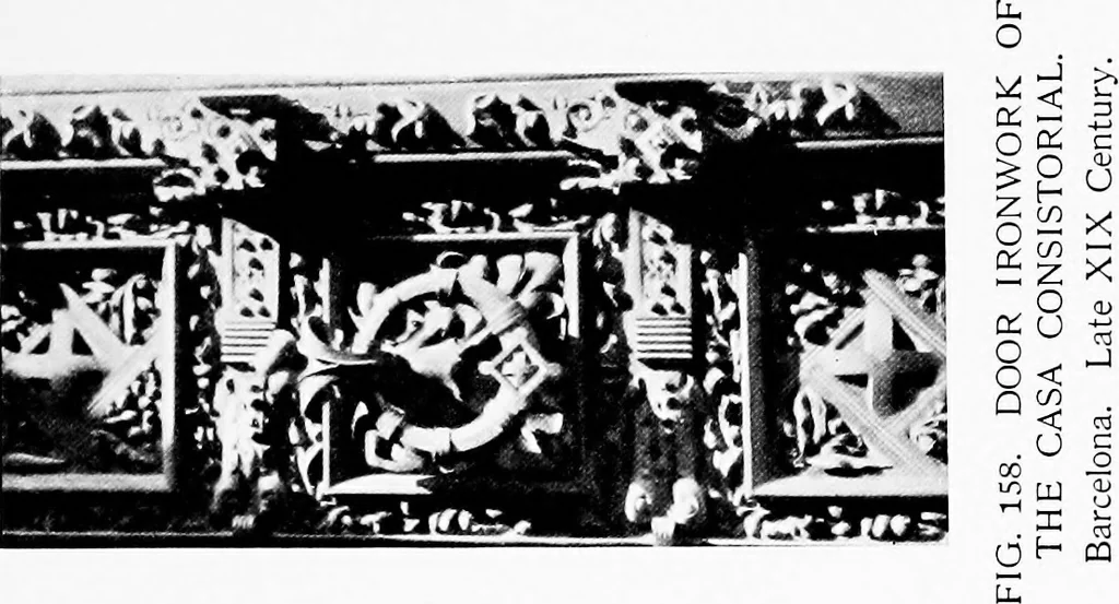An illustration from Spanish ironwork, 1915, leaf 308