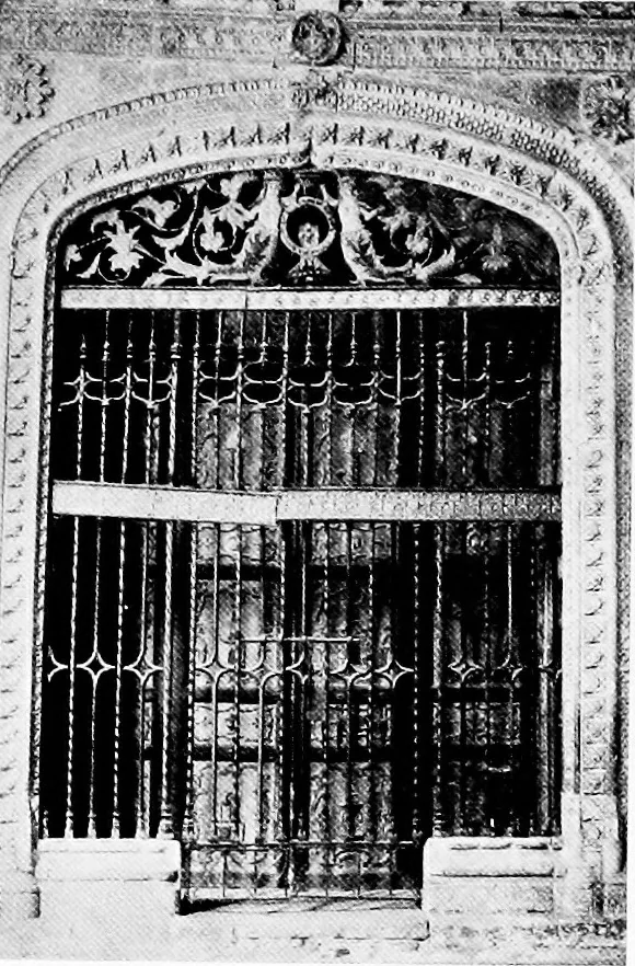 An illustration from Spanish ironwork, 1915, leaf 94